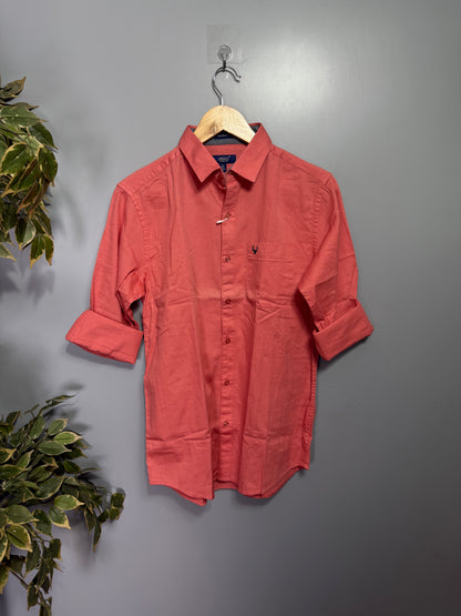 Men's Solid Full Sleeve Cotton Shirt