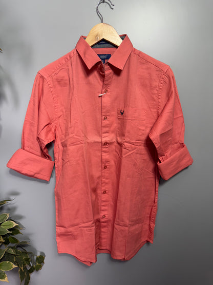 Men's Solid Full Sleeve Cotton Shirt