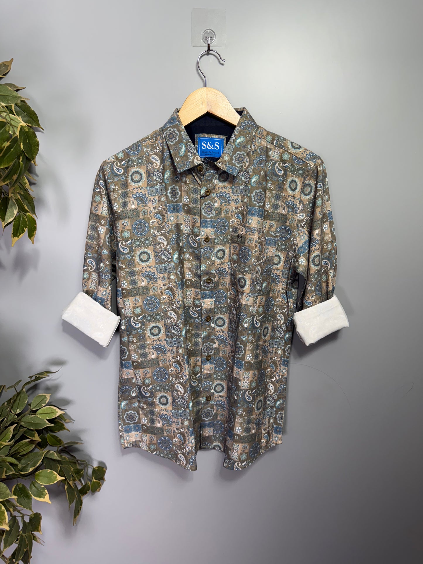 Men's Printed Full Sleeve Cotton Shirt