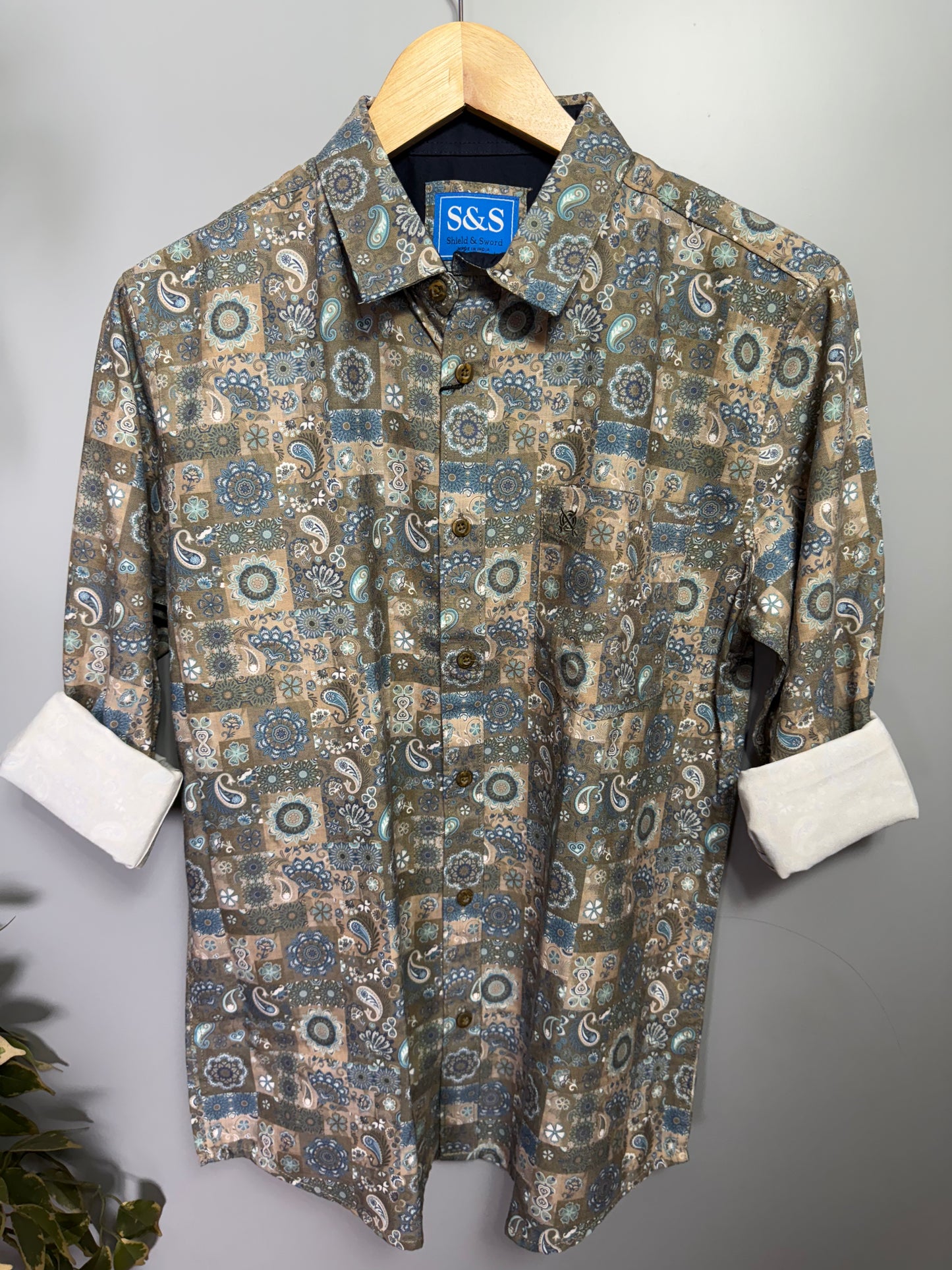 Men's Printed Full Sleeve Cotton Shirt