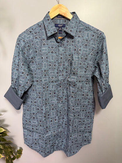 Men's Printed Full Sleeve Cotton Shirt