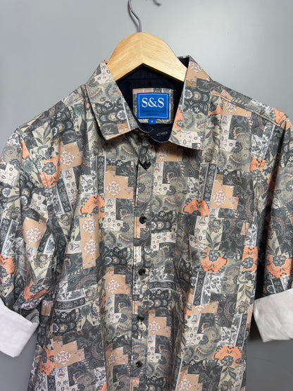 Men's Digital Printed Full Sleeve Shirt