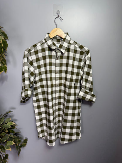 Men's Checked Full Sleeve Cotton Shirt