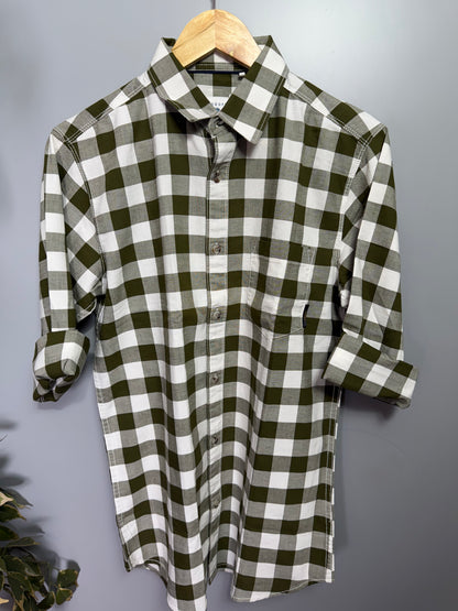 Men's Checked Full Sleeve Cotton Shirt