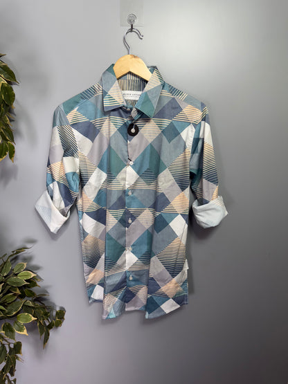 Men's Digital Printed Full Sleeve Shirt