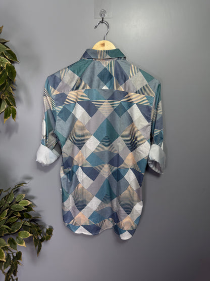 Men's Digital Printed Full Sleeve Shirt