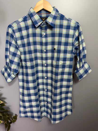 Men's Checked Full Sleeve Cotton Shirt