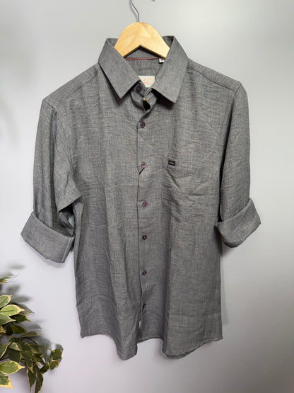 Men's Solid Full Sleeve Cotton Shirt