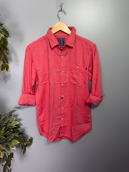 Men's Solid Full Sleeve Cotton Shirt