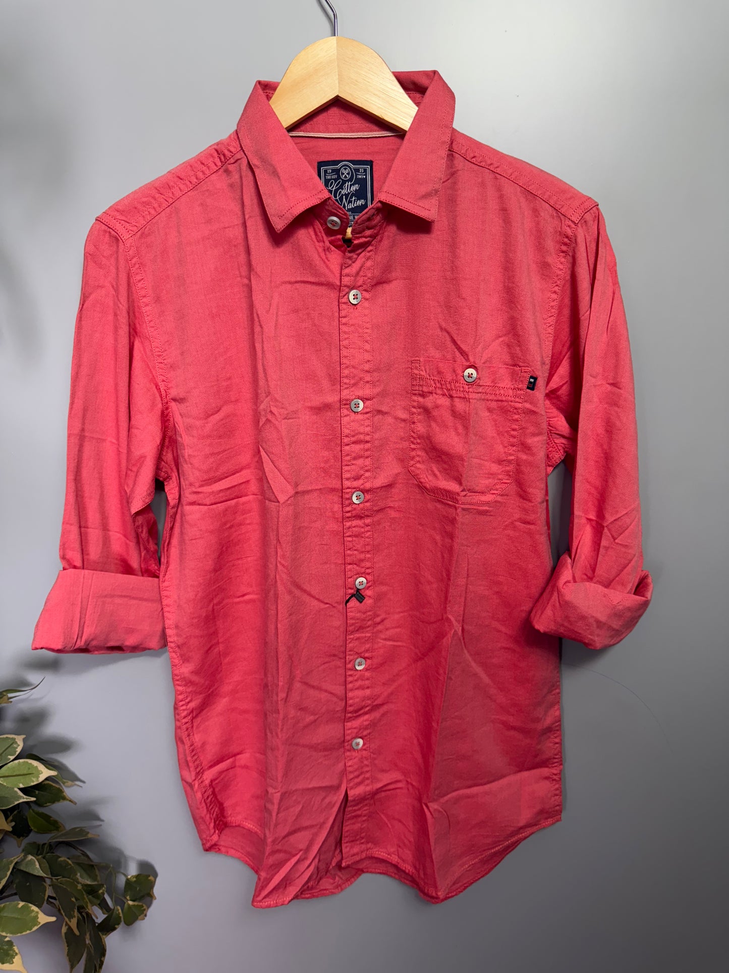 Men's Solid Full Sleeve Cotton Shirt