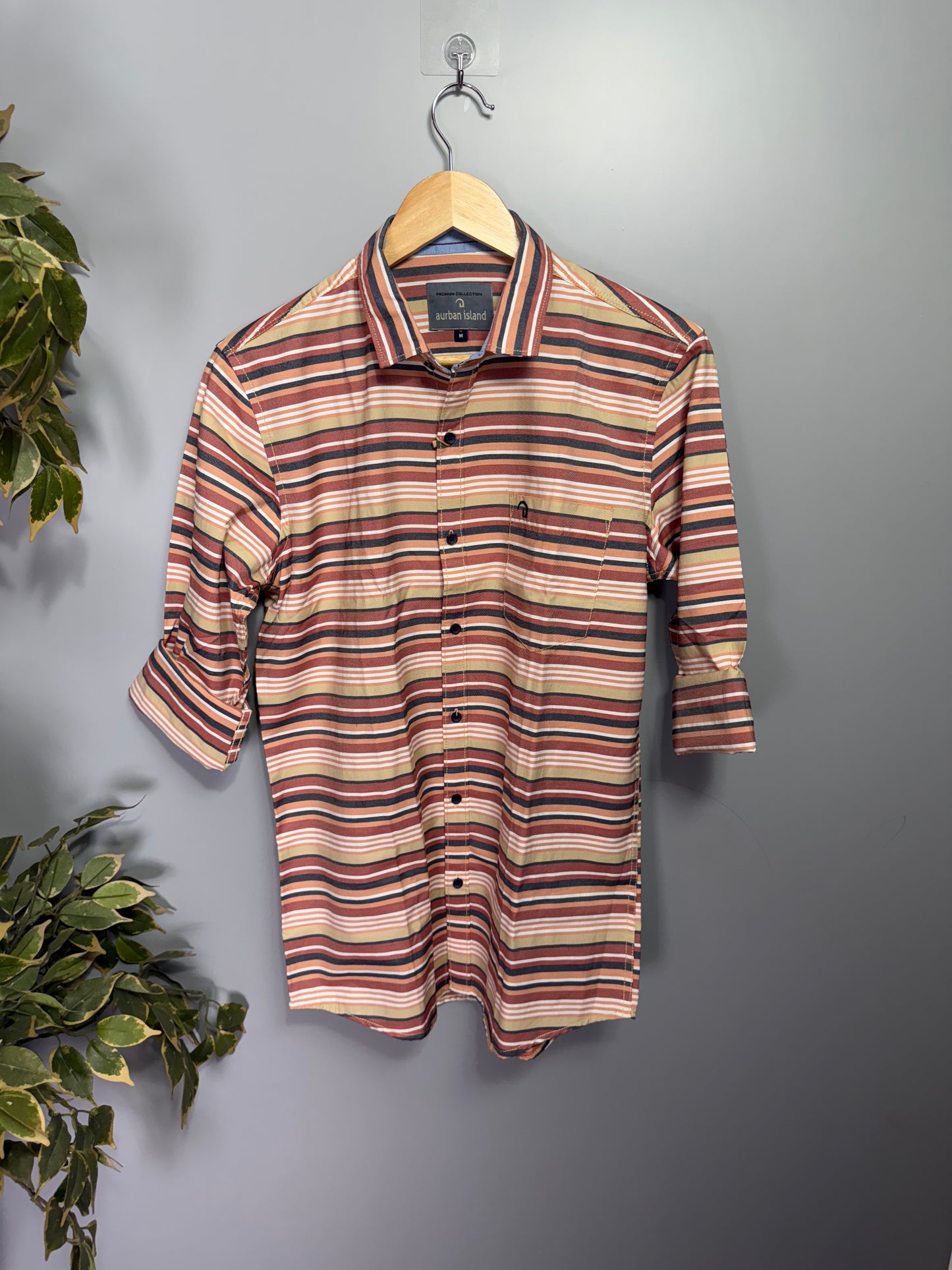 Men's Striped Full Sleeve Shirt