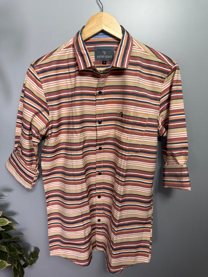 Men's Striped Full Sleeve Shirt