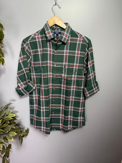 Men's Checked Full Sleeve Cotton Shirt