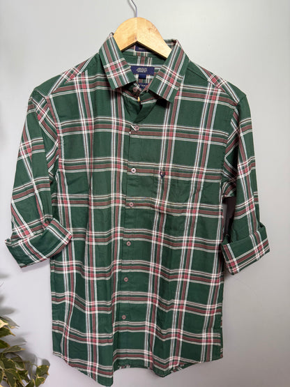 Men's Checked Full Sleeve Cotton Shirt