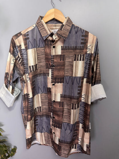 Men's Digital Printed Full Sleeve Shirt