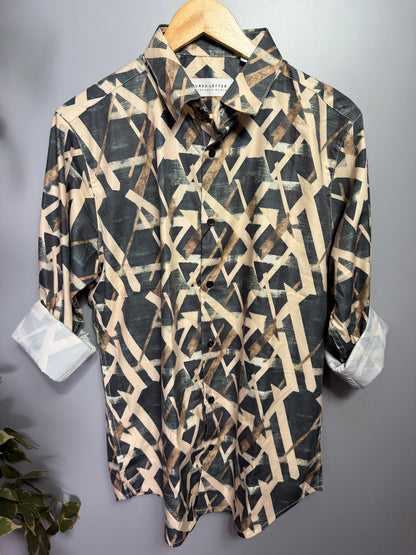 Men's Digital Printed Full Sleeve Shirt