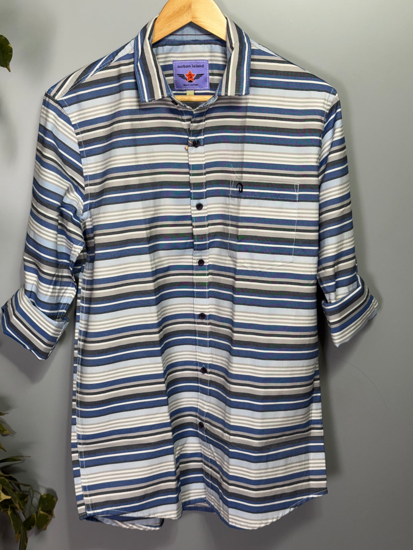 Men's Striped Full Sleeve Shirt