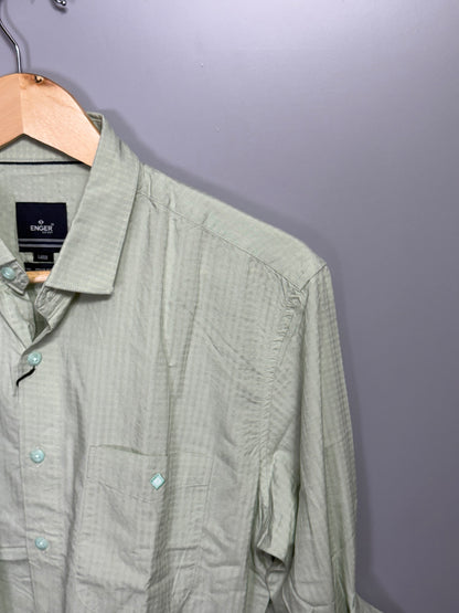 Men's Solid Full Sleeve Shirt - Green