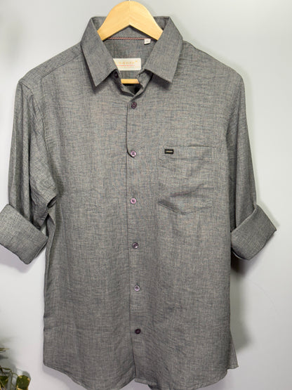 Men's Solid Full Sleeve Shirt