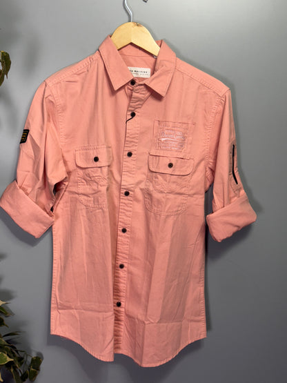 Men's Solid Full Sleeve Shirt