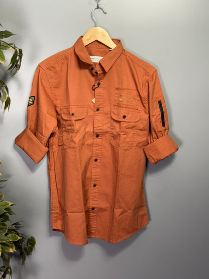 Men's Solid Full Sleeve Shirt