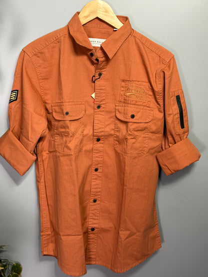 Men's Solid Full Sleeve Shirt