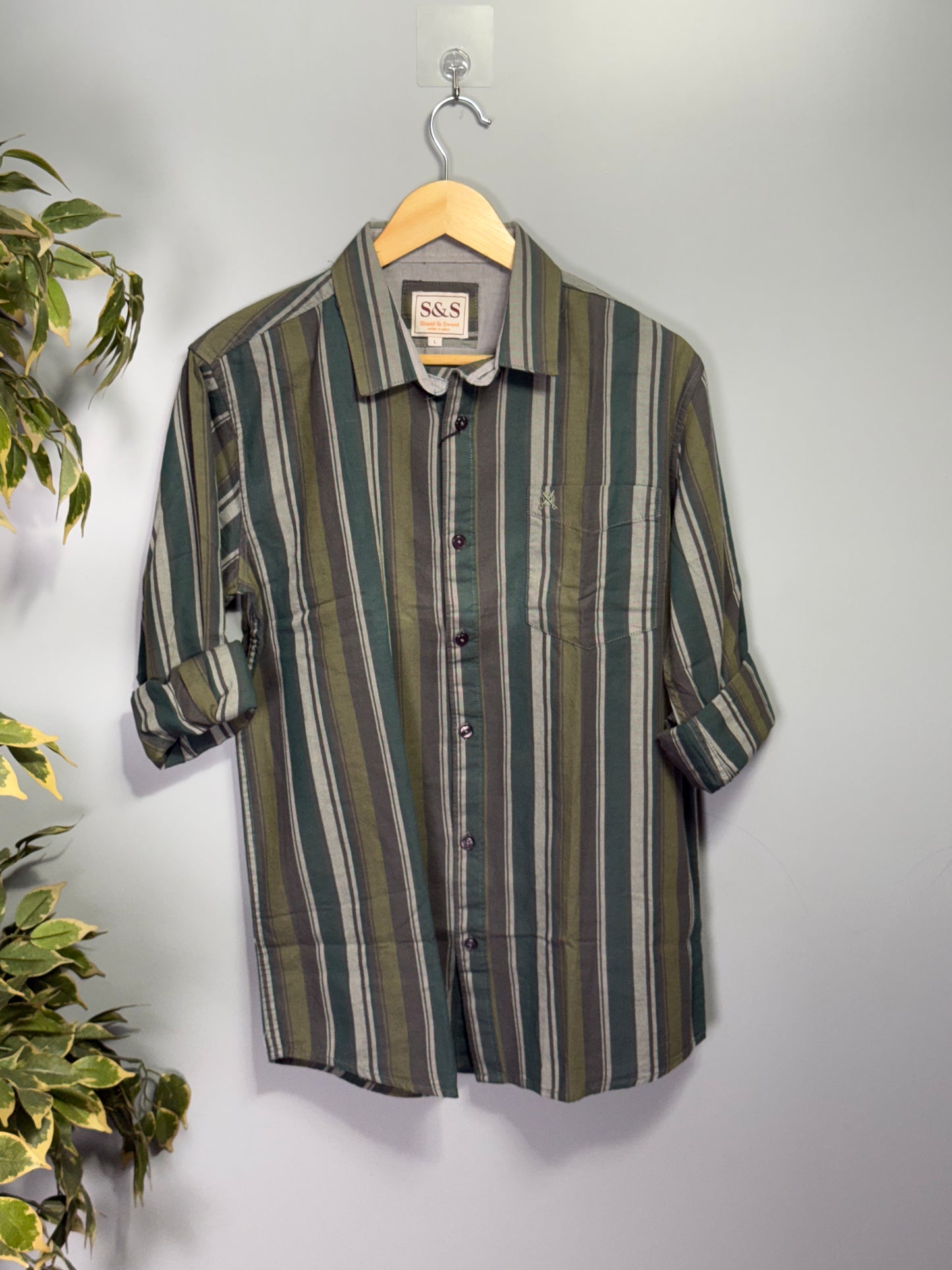 Men's Striped Full Sleeve Shirt