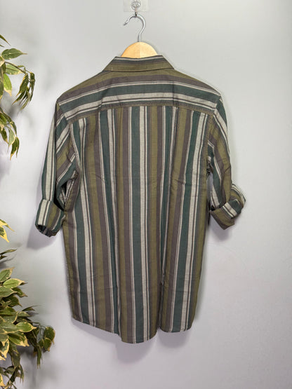 Men's Striped Full Sleeve Shirt