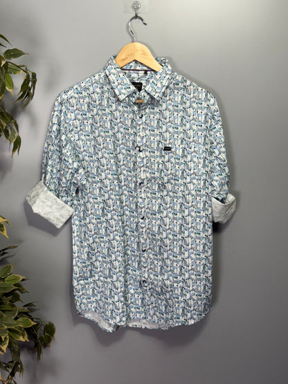 Men's Printed Full Sleeve Shirt