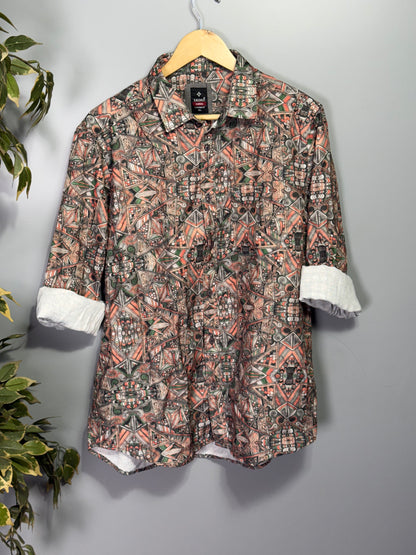 Men's Digital Printed Full Sleeve Shirt