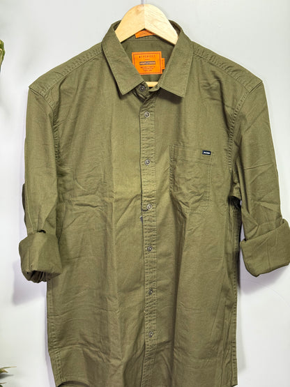 Men's Solid Full Sleeve Shirt