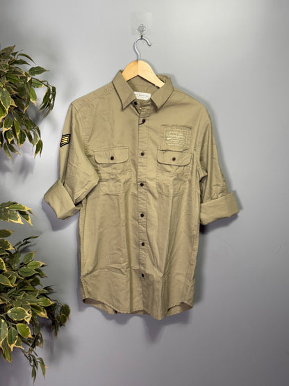 Men's Solid Full Sleeve Shirt