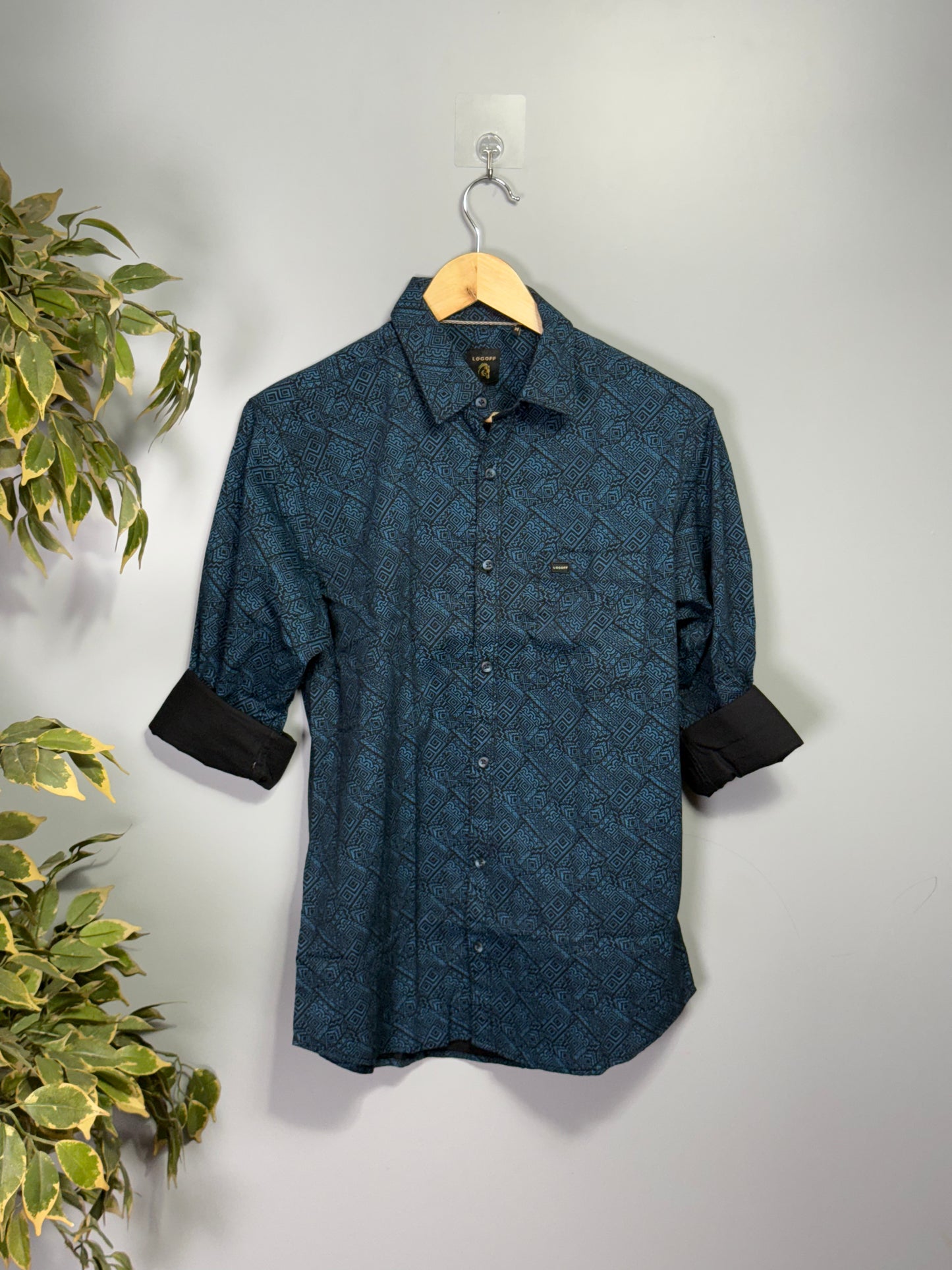 Men's Printed Full Sleeve Cotton Shirt