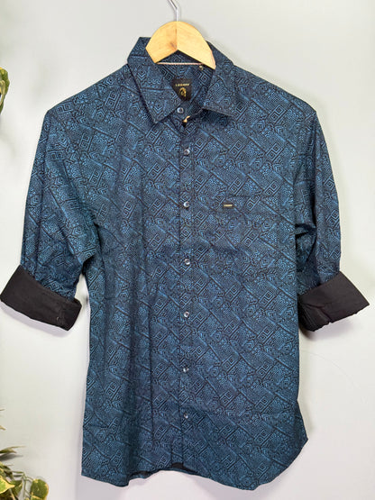 Men's Printed Full Sleeve Cotton Shirt