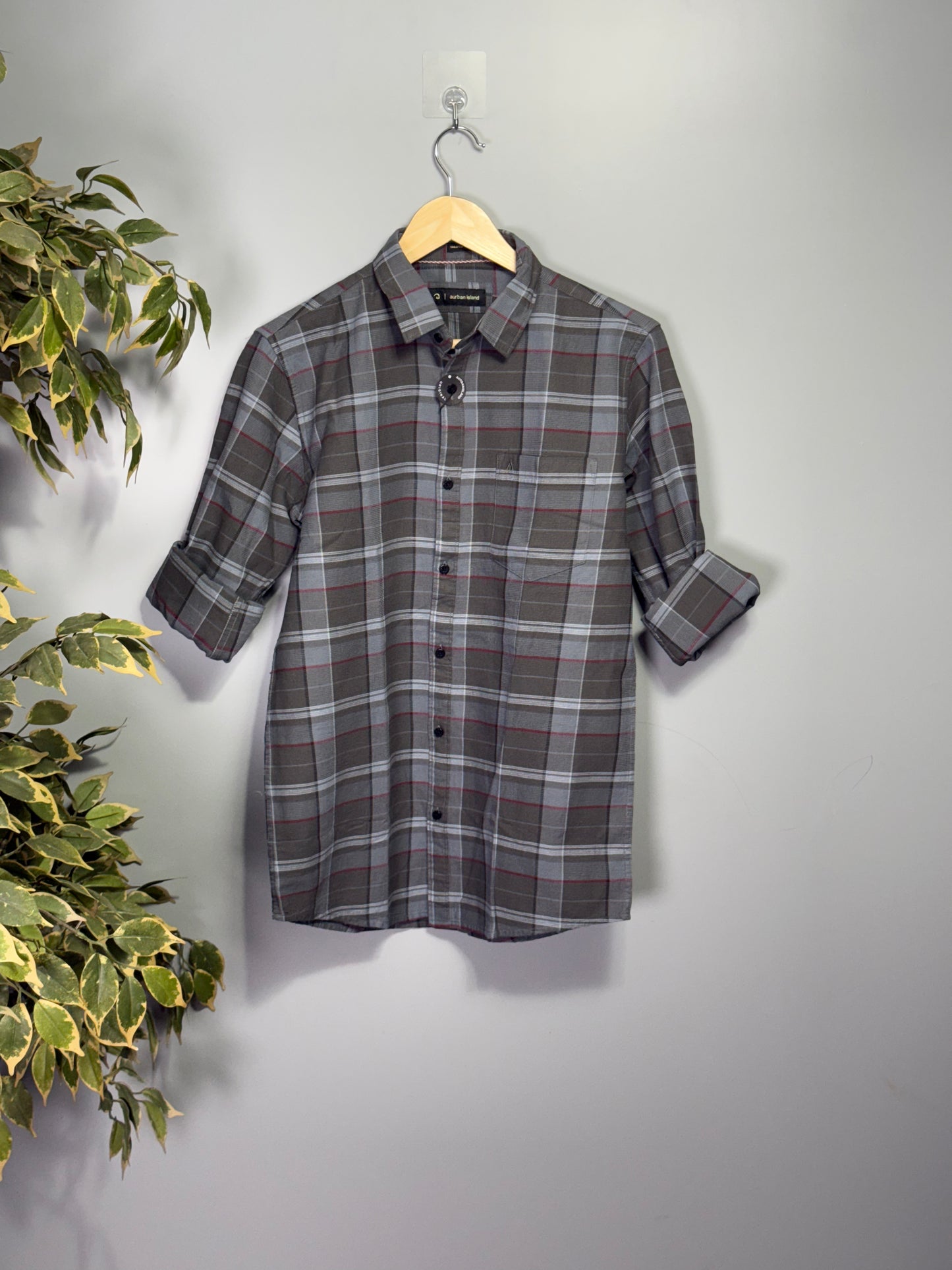 Men's Oxford Checks Full sleeve Cotton Shirt