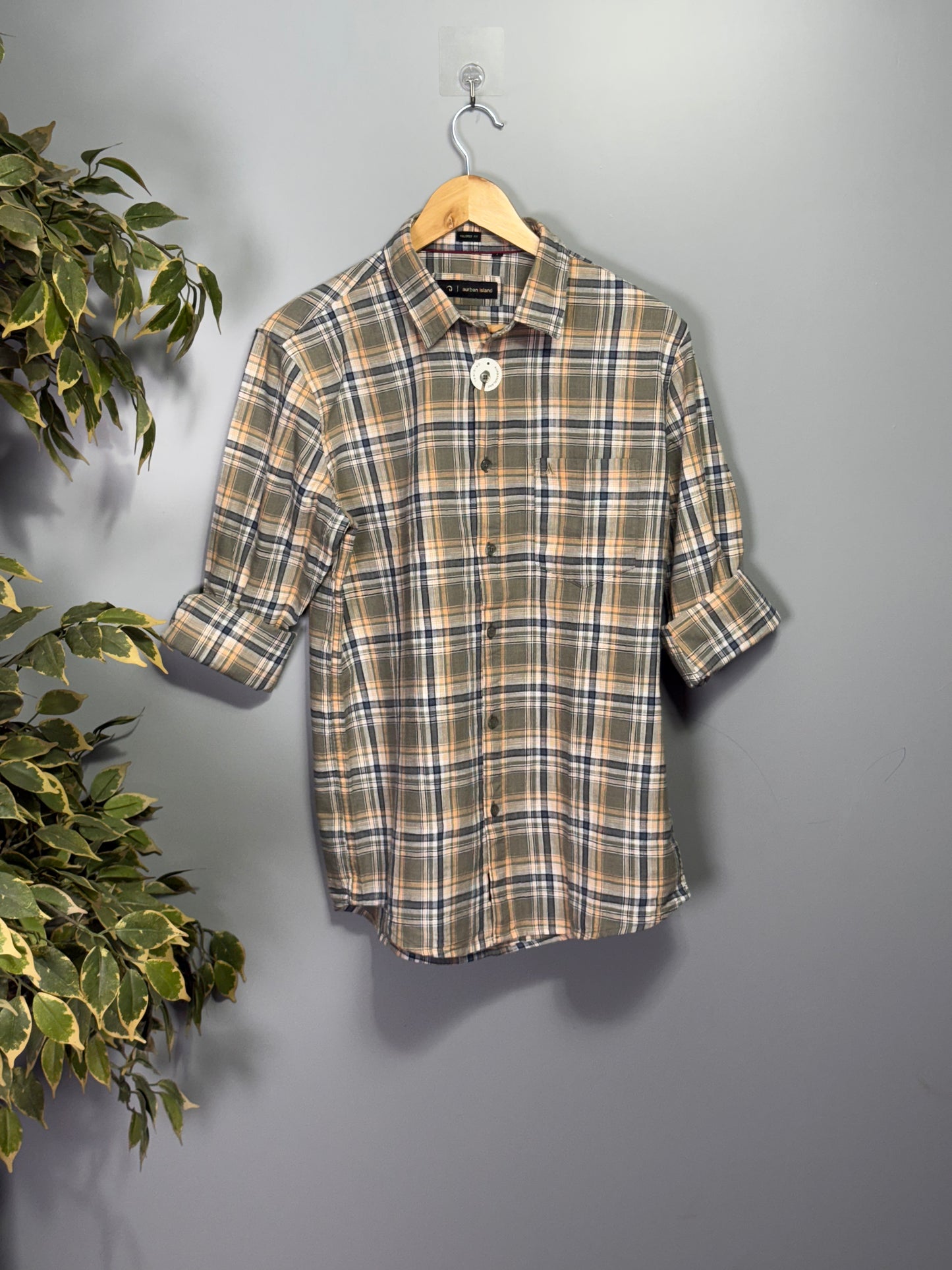 Men's Oxford Checks Full sleeve Cotton Shirt