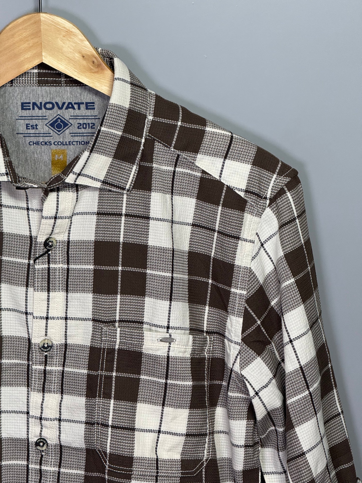 Men's Checked Full Sleeve Dobby Shirt