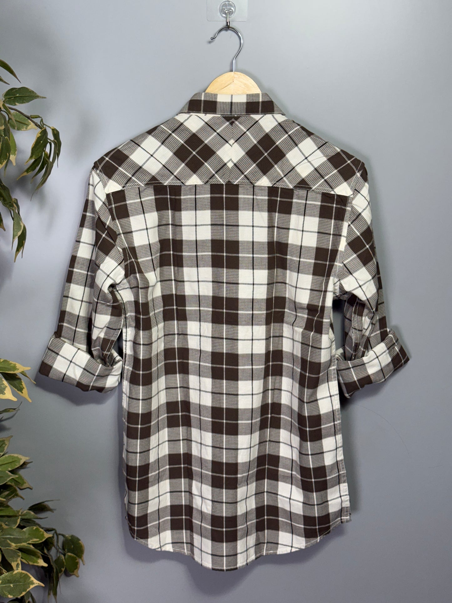 Men's Checked Full Sleeve Dobby Shirt