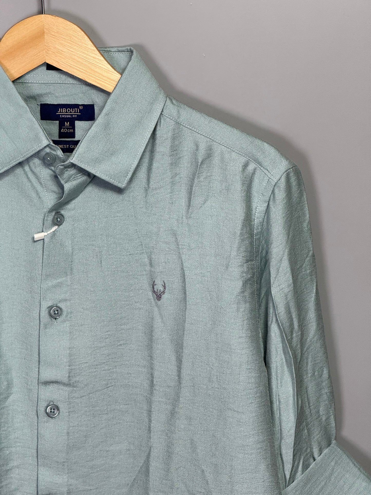 Men's Solid Full sleeve Imported linen Shirt - Light green