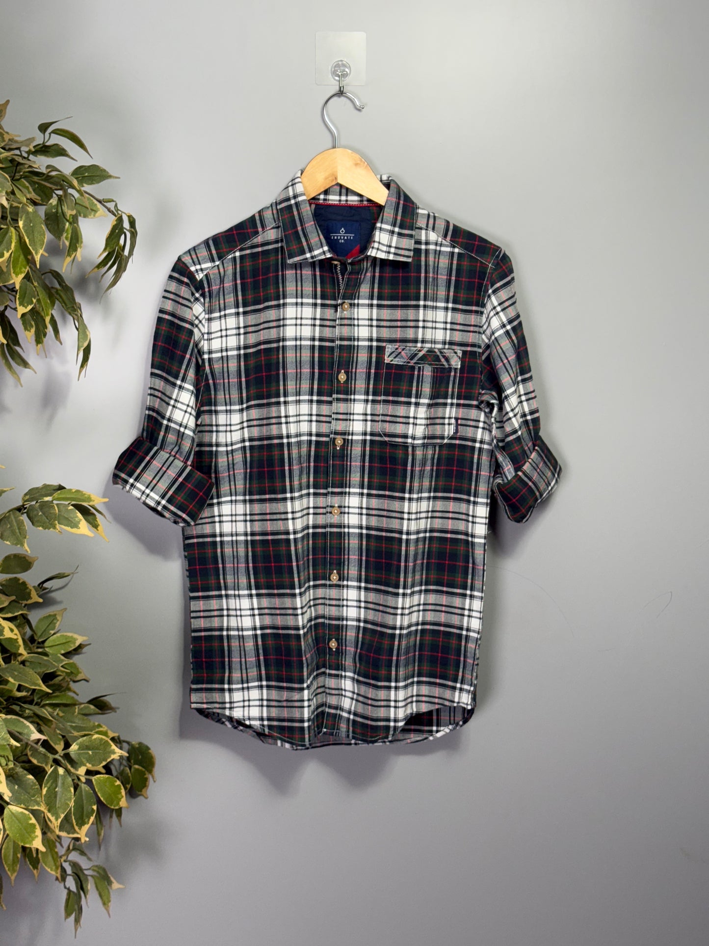 Men's Oxford Checks Full sleeve Cotton Shirt