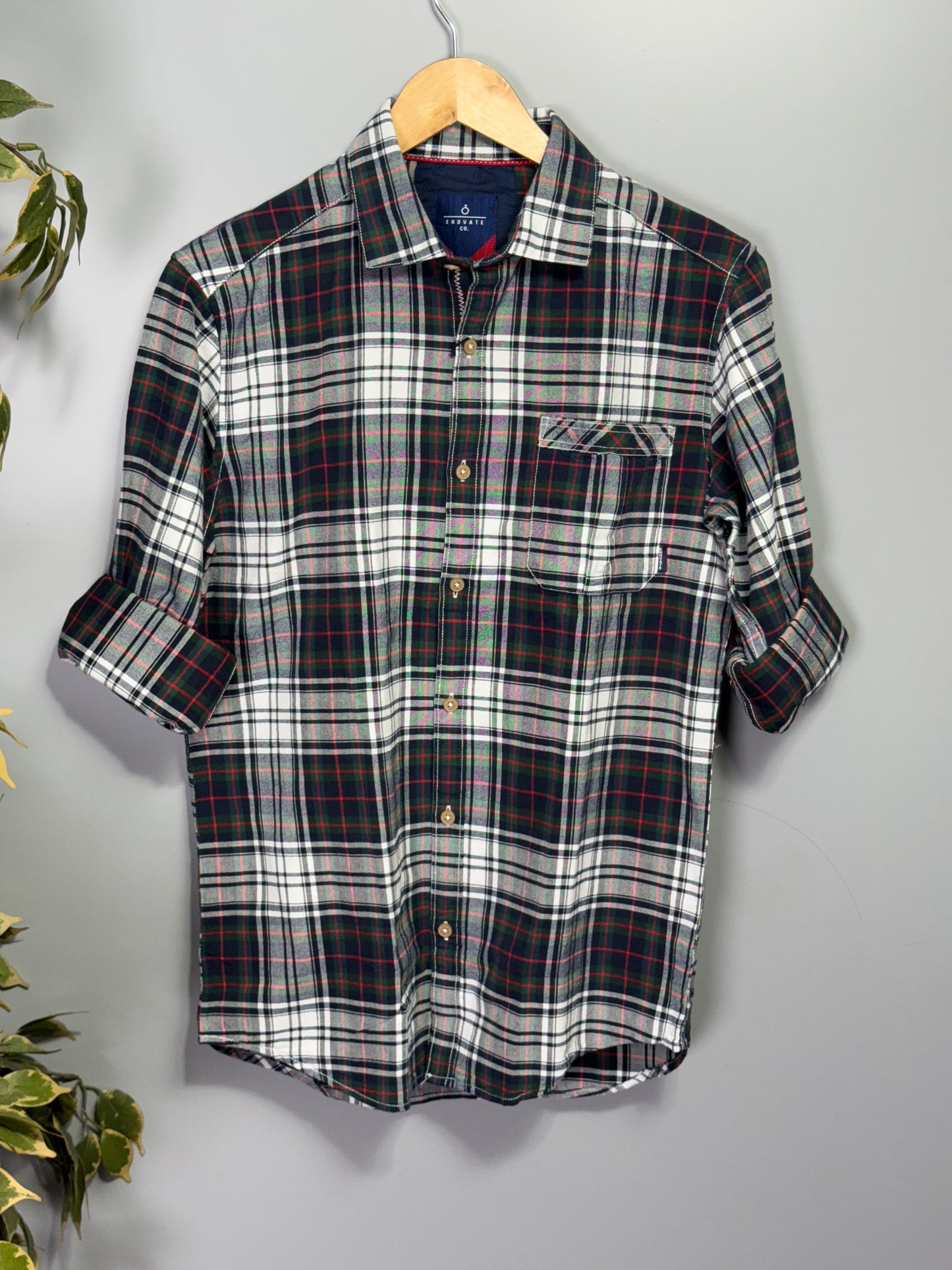 Men's Oxford Checks Full sleeve Cotton Shirt