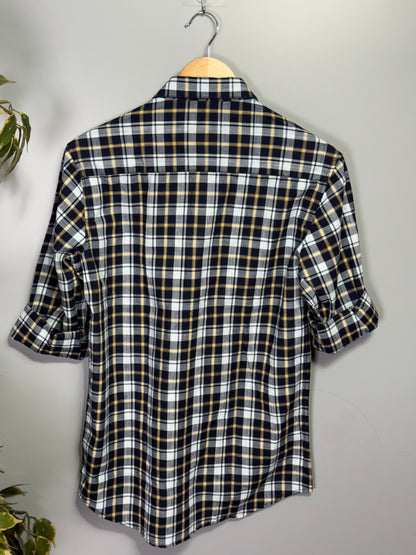 Men's Checked Full sleeve Slub Cotton Shirt