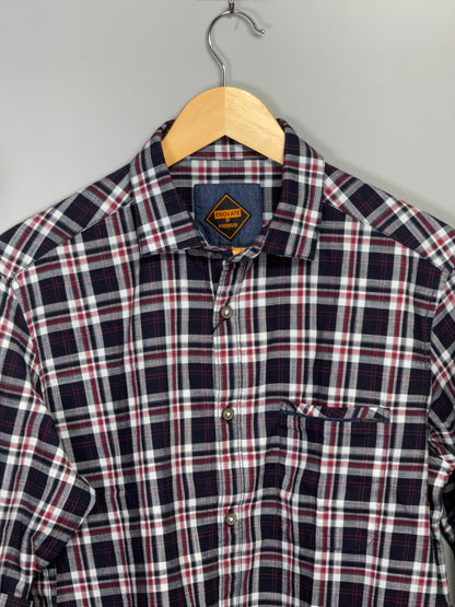 Men's Checked Full sleeve Slub Cotton Shirt