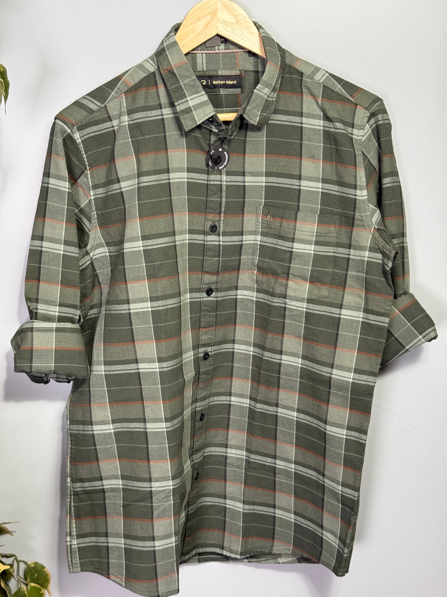 Men's Checked Full Sleeve Dobby Shirt