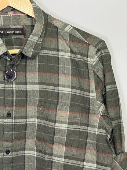 Men's Checked Full Sleeve Dobby Shirt