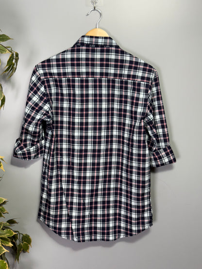 Men's Checked Full sleeve Slub Cotton Shirt