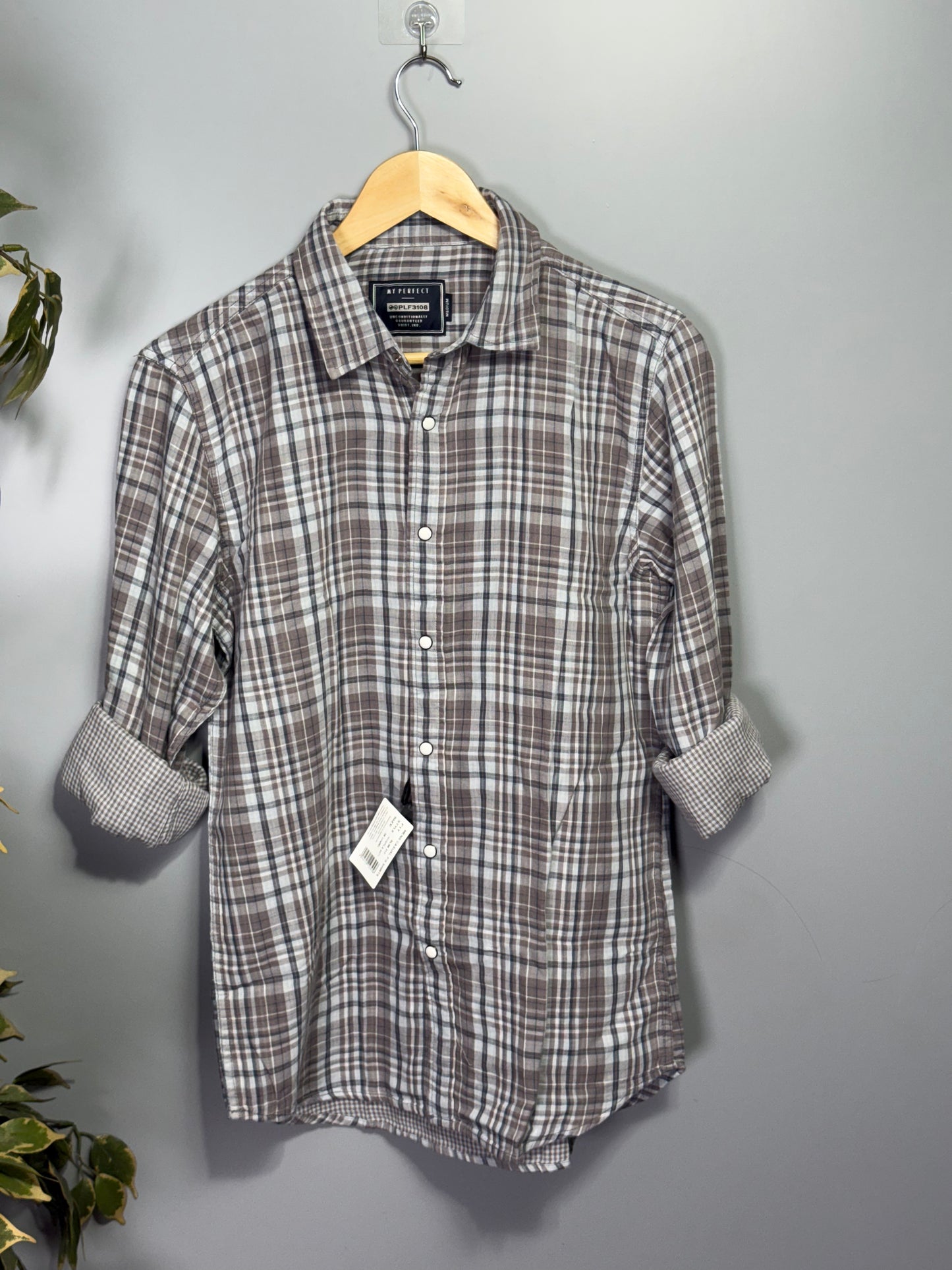 Men's Checked Full sleeve Double Cloth Shirt