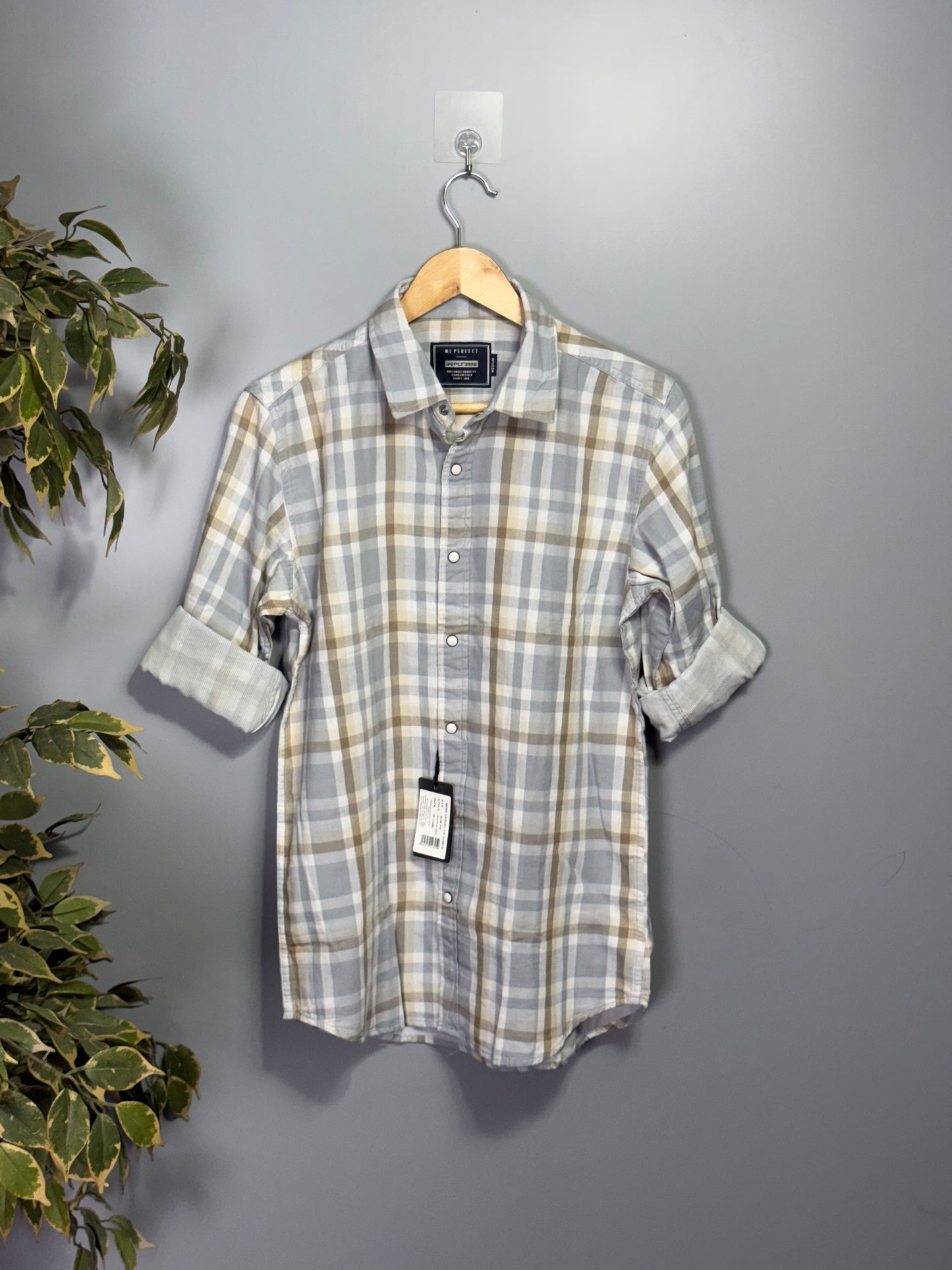 Men's Checked Full sleeve Double Cloth Shirt