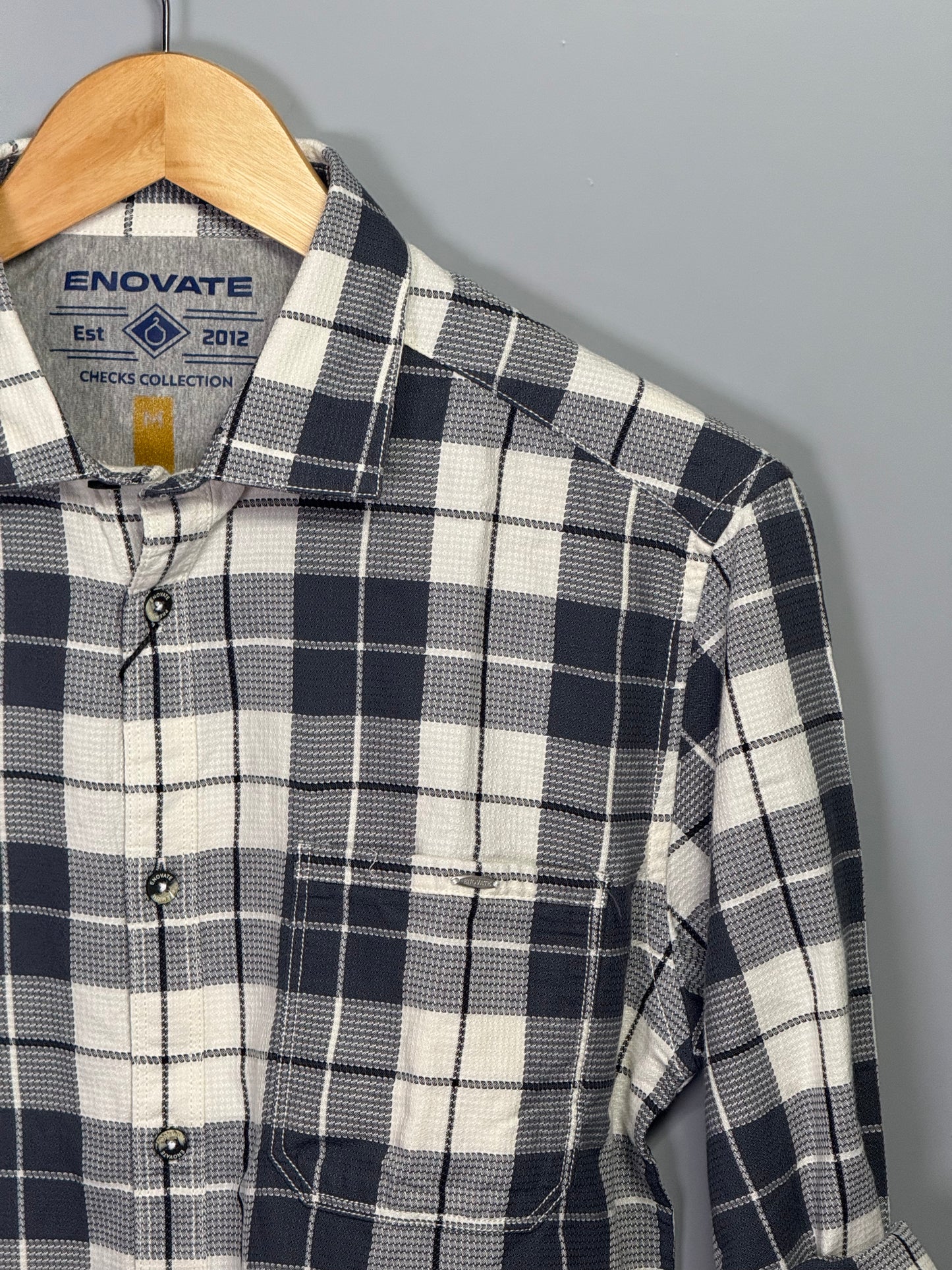 Men's Checked Full Sleeve Dobby Shirt