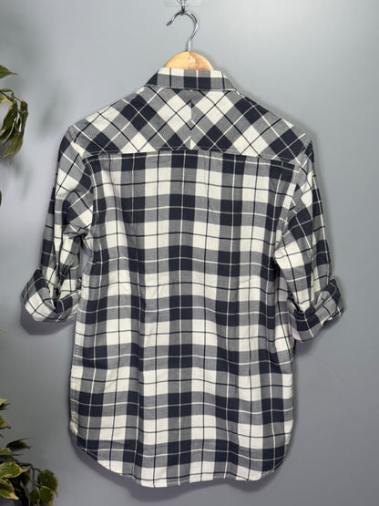 Men's Checked Full Sleeve Dobby Shirt